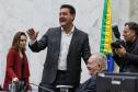 Foto de cerimônia com autoridades