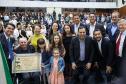Foto de cerimônia com autoridades