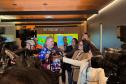 Foto de reunião com imprensa sobre El Nino