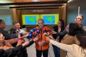 Foto de reunião com imprensa sobre El Nino