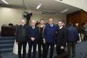 Foto de homenagem ao secretário Everton
