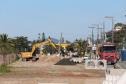 Foto de obras da orla de Pontal do Paraná