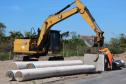 Foto de obras da orla de Pontal do Paraná