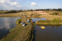 Sanepar buscou água em cavas de extração de areia, em Fazenda Rio Grande 