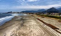 Foto: Denis Ferreira Netto/SEDEST Além da engorda da praia, Estado já executa mais duas obras da recuperação da orla de Matinhos.