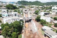 Com túnel finalizado, obras em canal de contenção de cheias de Francisco Beltrão chegam a 50%