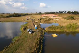Sanepar buscou água em cavas de extração de areia, em Fazenda Rio Grande 