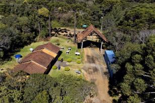 Foto aérea de parque estadual paranaense