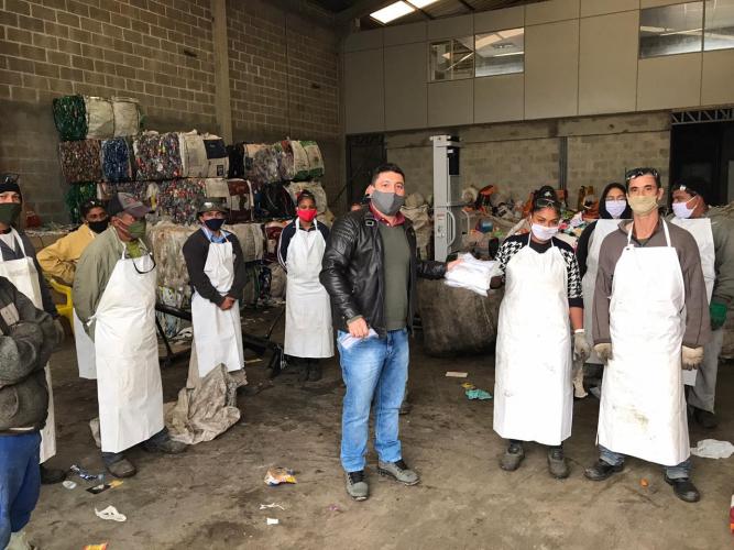 Entrega de máscaras