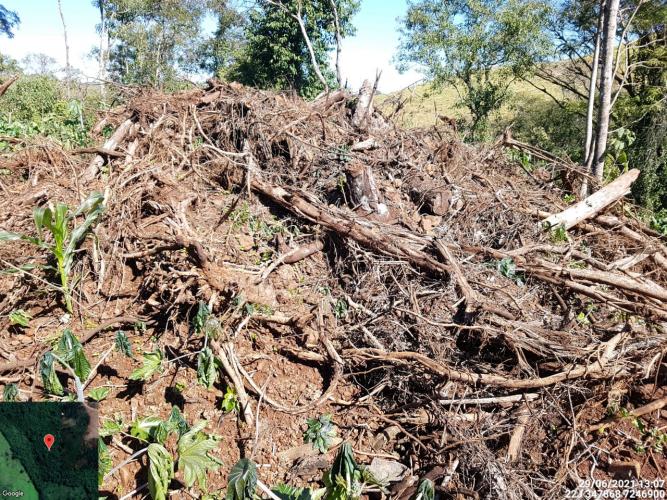 Fiscais do Instituto Água e Terra (IAT) identificaram mais de 100 hectares (ha) de desmatamento na região Centro-Sul do Estado, na última semana. O IAT é um órgão vinculado à Secretaria do Desenvolvimento Sustentável e do Turismo (Sedest). - Curitiba, 05/07/2021 - Foto: SEDEST/IAT