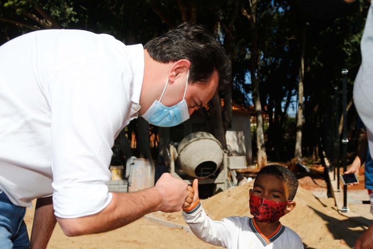 Governador Carlos Massa Ratinho Junior visita o Parque Urbano Xibiu, em Diamante do Norte. Foto: Jonathan Campos/AEN