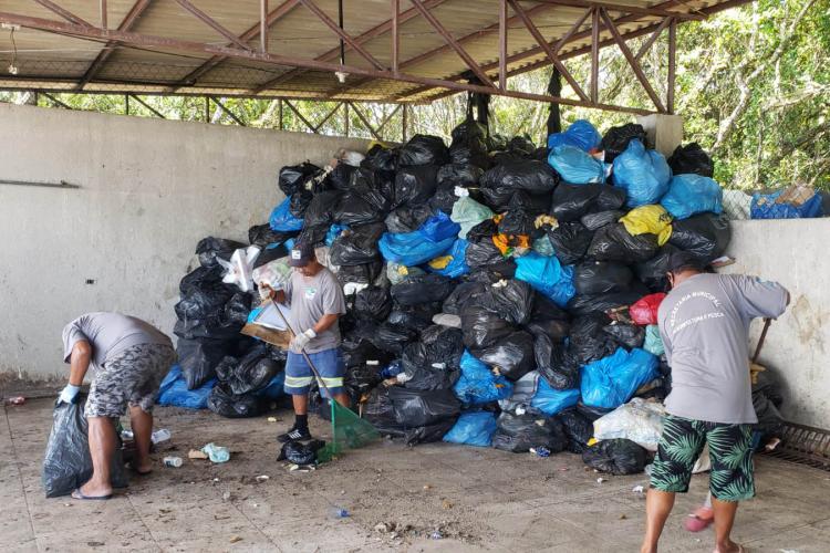 Recolhimento de lixo Litoral