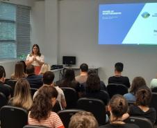 Treinamento dos servidores do IAT na sede administrativa da Sanepar em Curitiba.