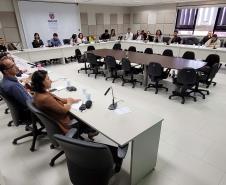 Técnicos do Instituto Água e Terra e do Banco Mundial se reuniram nesta quarta-feira (10) no Palácio das Araucárias para avançar no programa i9 Ambiental.