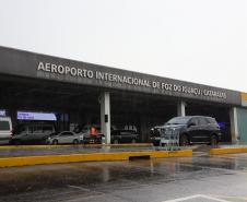 O governador Carlos Massa Ratinho Junior participou nesta terça-feira (19) do evento de início das obras de ampliação do Aeroporto Internacional de Foz do Iguaçu – Cataratas, no Oeste.