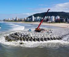 Com avanço na microdrenagem, revitalização da Orla de Matinhos chega a 87,1%