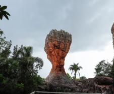 Taça de arenito do Parque Estadual Vila Velha de Ponta Grossa.