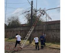 Foto de equipamento derrubado