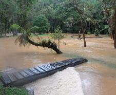 Enchente no Parque Estadual de Campinhos