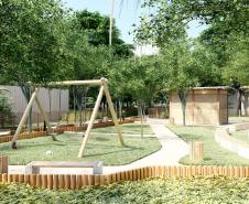 Maquete em 3D do projeto
