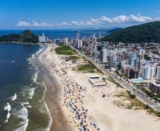 Foto aérea de praia