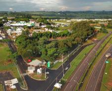 Foto aérea do espaço da Expo Umuarama