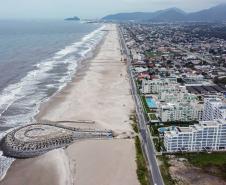 VISTA AÉREA CONSTRUÇÃO DA ORLA DE MATINHOS