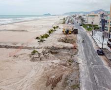 VISTA AÉREA CONSTRUÇÃO DA ORLA DE MATINHOS