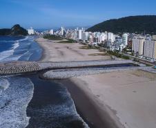 vista aérea obras em matinhos 