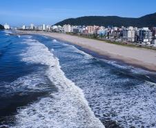 vista aérea obras em matinhos 