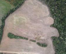 AREA DESMATADA EM VISTA AÉREA