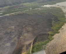 VISTA AÉREA DE ÁREA INCENDIADA