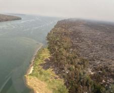 VISTA AÉREA DE ÁREA INCENDIADA