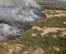 VISTA AÉREA DE ÁREA INCENDIADA
