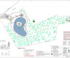 Foto da planta do Parque Municipal do Cais