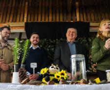 cenas do evento e de espécimes da flora