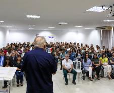 Solenidade que confirmou os compromissos do Paraná com a Rede Oceano Limpo. 
