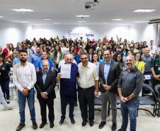 Solenidade que confirmou os compromissos do Paraná com a Rede Oceano Limpo. 