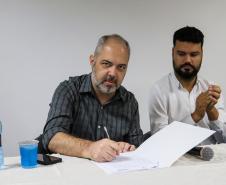 Solenidade que confirmou os compromissos do Paraná com a Rede Oceano Limpo. 