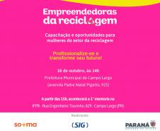 Foto de material promocional da ação