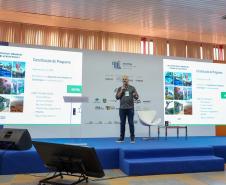 Foto de Rafael Andreguetto em apresentação da ABETA