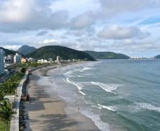 Foto aérea de praia