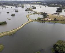 Foto aérea da Reserva Hídrica