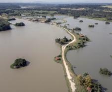Foto aérea da Reserva Hídrica