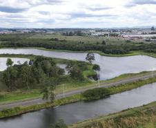 Foto aérea da Reserva Hídrica