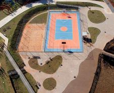 Foto aérea de parque urbano de cianorte