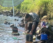 Foto de operação de fiscalização da Piracema