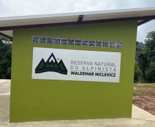 Foto de cerimônia de inauguração da área de preservação