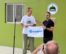 Foto de cerimônia de inauguração da área de preservação