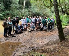 Foto de cerimônia de inauguração da área de preservação